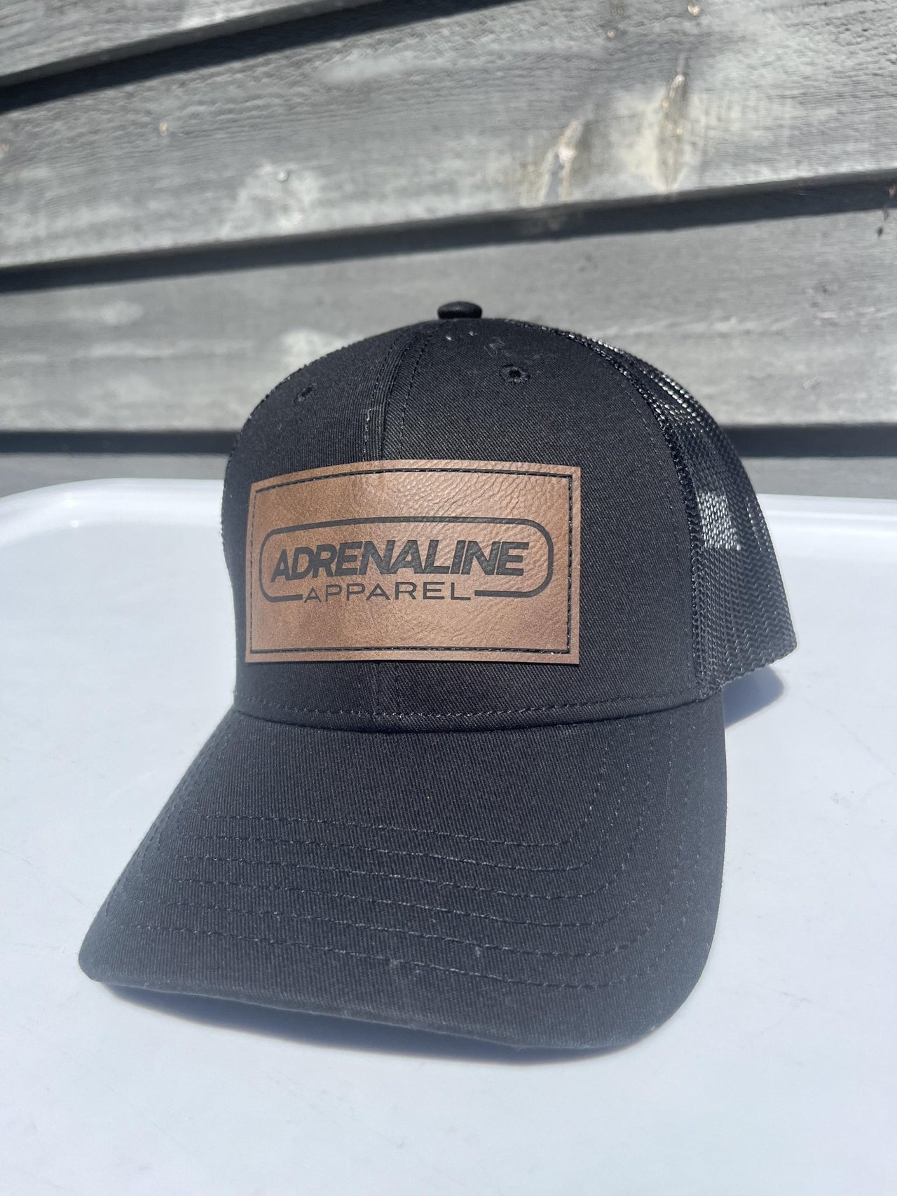 NEW Hat - Leather Badge - AdrenalineApparel