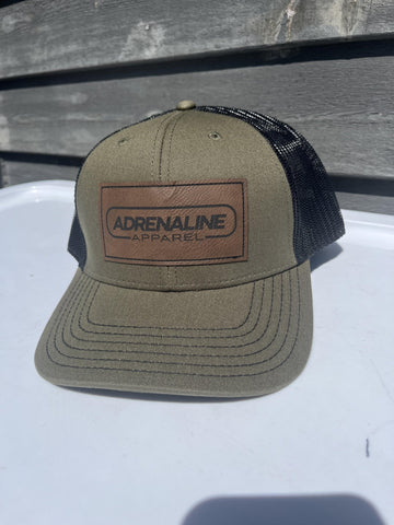 NEW Hat - Leather Badge - AdrenalineApparel
