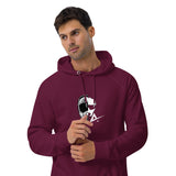 Helmet Unisex eco raglan hoodie - AdrenalineApparel