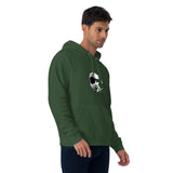 Helmet Unisex eco raglan hoodie - AdrenalineApparel