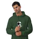Helmet Unisex eco raglan hoodie - AdrenalineApparel