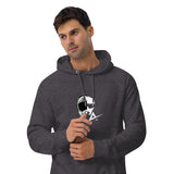 Helmet Unisex eco raglan hoodie - AdrenalineApparel